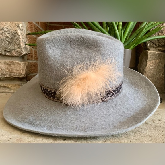 Rare Biltmore 519-96 Deadstock Western Hat Silver Buckle Kodiak Fur Felt Sz 7.5 - Picture 6 of 14